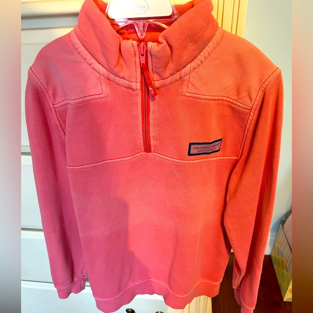 Kids Coral Pink Vineyard Vines Size Small (8-10 years) Pullover Sweatshirt